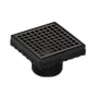 Infinity Drain 4"x4" LQD 4 Squares Pattern Center Drain - 2" Throat Oil Rubbed Bronze