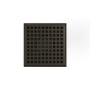 Infinity Drain 5" x 5" LQD 5 Squares Pattern Center Drain Kit, PVC Drain Body and 2" Outlet Oil Rubbed Bronze