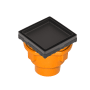 Infinity Drain 4" x 4" LTD 4 Center Drain Kit with Cast Iron Drain Body, 2" Outlet Oil Rubbed Bronze