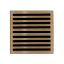 Infinity Drain Lines 4" Drain Grate Only for Select Infinity Drain Center Drains Satin Bronze