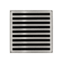 Infinity Drain Lines 4" Drain Grate Only for Select Infinity Drain Center Drains Satin Stainless