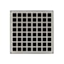 Infinity Drain Squares 5" Drain Grate Only for Select Infinity Drain Center Drains Satin Stainless