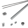 Infinity Drain 60" PVC Linear Drain Component Only Kit for S-AG 38 and S-DG 38 series Oil Rubbed Bronze