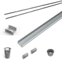 Infinity Drain 60" PVC Linear Drain Component Only Kit for S-AG 65, S-DG 65, and S-TIF 65 series Satin Stainless