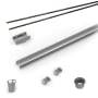 Infinity Drain 96" PVC Linear Drain Component Only Kit for S-LAG 38 and S-LT 38 series Oil Rubbed Bronze