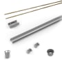 Infinity Drain 96" PVC Linear Drain Component Only Kit for S-LAG 38 and S-LT 38 series Satin Bronze