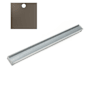 Infinity Drain 84" Long Custom Rough Only Kit for S-LAG 65, S-LT 65, S-LSD 65, and S-LTIF 65 Series, Includes PVC Components and Channel Trim Gunmetal