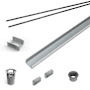 Infinity Drain 84" Long Custom Rough Only Kit for S-LAG 65, S-LT 65, S-LSD 65, and S-LTIF 65 Series, Includes PVC Components and Channel Trim Oil Rubbed Bronze