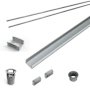 Infinity Drain 84" Long Custom Rough Only Kit for S-LAG 65, S-LT 65, S-LSD 65, and S-LTIF 65 Series, Includes PVC Components and Channel Trim Polished Stainless