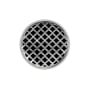 Infinity Drain 5" Round RMD 5 Center Drain Complete Kit with Moor Pattern Decorative Plate with Cast Iron Drain Body for Hot Mop, 2" Outlet Polished Stainless
