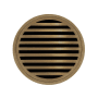 Infinity Drain Lines 5" Strainer Only For Select Infinity Drain Center Drains Satin Bronze