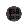 Infinity Drain 5" Round RVD 5 Center Drain Complete Kit with Weave Pattern Decorative Plate with Cast Iron Drain Body for Hot Mop, 2" Outlet Oil Rubbed Bronze