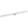 Infinity Drain Site Sizable 96" Stainless Steel High Flow Linear Drain Kit with 2 1/2" Adhesion Style Grate – Includes ABS Drain Body with 3" Outlet Matte White