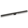 Infinity Drain Site Sizable 96" Stainless Steel High Flow Linear Drain Kit with 2 1/2" Adhesion Style Grate – Includes ABS Drain Body with 3" Outlet Oil Rubbed Bronze