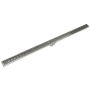 Infinity Drain 48" Site Sizable Low Profile Stainless Steel Linear Drain Complete Kit with 1-1/2" Wedge Wire Grate – Includes PVC Channel, Stop Ends, and Outlet Assembly Satin Stainless