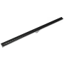 Infinity Drain 60" Site Sizable Low Profile Stainless Steel Linear Drain Complete Kit with 1-1/2" Wedge Wire Grate – Includes PVC Channel, Stop Ends, and Outlet Assembly Matte Black