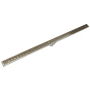 Infinity Drain 60" Site Sizable Low Profile Stainless Steel Linear Drain Complete Kit with 1-1/2" Wedge Wire Grate – Includes PVC Channel, Stop Ends, and Outlet Assembly Satin Champagne