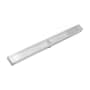 Infinity Drain 96" Site Sizable Low Profile Stainless Steel Linear Drain Complete Kit with 2-1/2" Wedge Wire Grate – Includes PVC Channel, Stop Ends, and Outlet Assembly Matte White