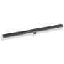 Infinity Drain 36" Site Sizable Low Profile Stainless Steel Linear Drain Kit with 2 1/2" Adhesion Style Grate – Includes PVC Channel, Stop Ends, and Outlet Assembly Oil Rubbed Bronze