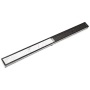 Infinity Drain 96" Site Sizable Stainless Steel Low Profile Linear Drain Kit with 2-1/2" Tile Insert Frame – Includes PVC Channel, Stop Ends, and Outlet Assembly Oil Rubbed Bronze