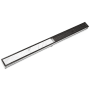 Infinity Drain 96" Site Sizable Stainless Steel Linear Drain Kit with Tile Insert Frame – Includes PVC Channel, Stop Ends, and Outlet Assembly Oil Rubbed Bronze
