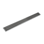 Infinity Drain 96" S-AG 100 Linear Drain Complete Kit with 4" Wedge Wire Grate Gunmetal
