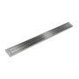 Infinity Drain 96" S-AG 100 Linear Drain Complete Kit with 4" Wedge Wire Grate Polished Stainless