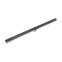 Infinity Drain 72" S-AG 38 Linear Drain Complete Kit with 1 1/2" Wedge Wire Grate Matte Black