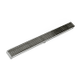 Infinity Drain 36" S-AG 65 Linear Drain Complete Kit with 2 1/2" Wedge Wire Grate Gunmetal