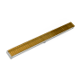 Infinity Drain 36" S-AG 65 Linear Drain Complete Kit with 2 1/2" Wedge Wire Grate Polished Gold