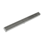 Infinity Drain 36" S-AG 65 Linear Drain Complete Kit with 2 1/2" Wedge Wire Grate Satin Stainless