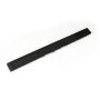 Infinity Drain 72" S-AS 65 Linear Drain Complete Kit with 2 1/2" Wedge Wire Grate Matte Black