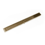 Infinity Drain 72" S-AS 65 Linear Drain Complete Kit with 2 1/2" Wedge Wire Grate Satin Bronze