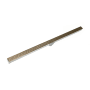 Infinity Drain 48" S-DG 38 Linear Drain Complete Kit with 1 1/2" Perforated Circle Pattern Grate Satin Champagne