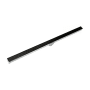 Infinity Drain 96" S-DG 38 Linear Drain Complete Kit with 1 1/2" Perforated Circle Pattern Grate Matte Black