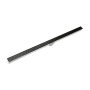 Infinity Drain 96" S-DG 38 Linear Drain Complete Kit with 1 1/2" Perforated Circle Pattern Grate Gunmetal