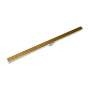 Infinity Drain 96" S-DG 38 Linear Drain Complete Kit with 1 1/2" Perforated Circle Pattern Grate Polished Gold