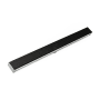 Infinity Drain 60"S-DG 65 Linear Drain Complete Kit with 2 1/2" Perforated Circle Pattern Grate Matte Black