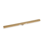 Infinity Drain 96" S-GRAS 65 Linear Drain Complete Kit with 2 1/2" Adhesion Style Grate Polished Gold