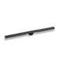Infinity Drain 48" S-Stainless Steel Series High Flow Complete Kit with 2-1/2" Adhesion Style Grate with PVC Drain Matte Black