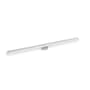 Infinity Drain 48" S-Stainless Steel Series High Flow Complete Kit with 2-1/2" Adhesion Style Grate with PVC Drain Matte White