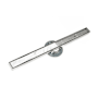 Infinity Drain 96" S-Stainless Steel Series High Flow Complete Kit with Tile Insert Frame with Cast Iron Drain Body, 3" No Hb Outlet Polished Stainless