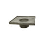 Infinity Drain 5" Square Tile Drain 2" Throat Only - Less Grate Polished Stainless