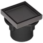 Infinity Drain 4” x 4” Tile Drain Strainer Premium Center Drain Kit with ABS Drain Body, 2" Outlet Oil Rubbed Bronze