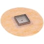 Infinity Drain 5” x 5” Flanged Tile Premium Center Drain Strainer with Factory Applied Schluter-KERDI Membrane for 3/4" Tile – Includes ABS Drain Body with 2" Outlet Satin Stainless