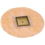 Infinity Drain 5” x 5” Flanged Tile Premium Center Drain Strainer with Factory Applied Schluter-KERDI Membrane for 3/8" Tile with 2” Throat – Includes Bonded Flange and Hair Maintenance Kit Polished Gold