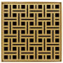 Infinity Drain 5" x 5" Premium Center Drain Strainer with Weave Pattern Decorative Plate and 2" Throat Polished Gold