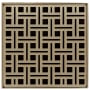 Infinity Drain 5" x 5" Premium Center Drain Strainer with Weave Pattern Decorative Plate and 2" Throat Satin Bronze