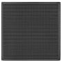 Infinity Drain 5" x 5" Premium Center Drain Strainer with Wedge Wire Pattern Decorative Plate, 2" Throat, and Hair Maintenance Kit Gunmetal