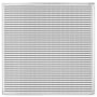 Infinity Drain 5" x 5" Premium Center Drain Strainer with Wedge Wire Pattern Decorative Plate, 2" Throat, and Hair Maintenance Kit Matte White
